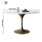Traditional Luxury Tulip Base Furniture Round Stone Dining Table for Home Clearhalo ' dining_table' 'Dining Tables & Seating' 'Dining Tables' 'furn' 'furn_dining_table' 'Furniture' 'furniture_dining_table' 'Kitchen & Dining Furniture' 'kitchen&dining_furn' 'kitchen' 'kitchen_dining_table' 1200x1200_8b47083e-dd6b-4cc5-98e7-b01959f5f992
