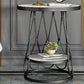 Round Faux Marble Side Table 47"L X 47"W X 62"H Iron Block Side End Snack Table Clearhalo 'Coffee & Accent Tables' 'End & Side Tables' 'end_side_table' 'end_side_tables' 'furn' 'furn_end_side_tables' 'Furniture' 'furniture_end_side_table' 'Living Room Furniture' 1200x1200_8b48006d-e7e1-4ecc-9fcc-c4537335504d