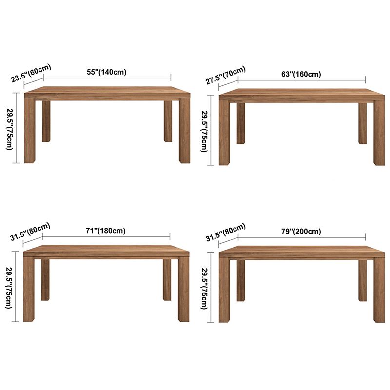Pine Wooden Rectangle Table Modern Dining Table with 4 Legs for Restaurant Clearhalo ' dining_table' 'Dining Tables & Seating' 'Dining Tables' 'furn' 'furn_dining_table' 'Furniture' 'furniture_dining_table' 'Kitchen & Dining Furniture' 'kitchen&dining_furn' 'kitchen' 'kitchen_dining_table' 1200x1200_8b488127-8333-4394-ba88-d6a4e3bb5f68