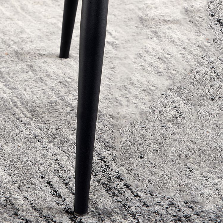 Modern Metal Dining Accent Chair Upholstered Parsons Chair with Black Legs Clearhalo ' kitchen&dining_furn' 'Dining Chairs' 'Dining Tables & Seating' 'dining_chair' 'furn' 'furn_dining_chair' 'Furniture' 'furniture_dining_chair' 'Kitchen & Dining Furniture' 'kitchen' 1200x1200_8b4945b5-1cd3-492d-8730-ee7c6bdccb57