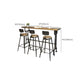 Industrial Bar Dining Table Cafe and Breakroom Bar Stool Table Clearhalo 'Bar Furniture' 'Bar Tables' 'bar_tables' 'furn' 'furn_bar_tables' 'Furniture' 'Kitchen & Dining Furniture' 1200x1200_8b497641-db46-4fe9-9e7f-eebc2fcb0116