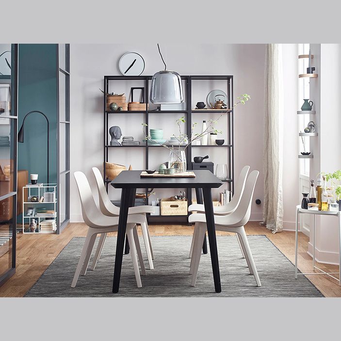 Contemporary Style Plastic Dining Side Chair Dining Room Armless Chair Clearhalo ' kitchen&dining_furn' 'Dining Chairs' 'Dining Tables & Seating' 'dining_chair' 'Furniture' 'furniture_dining_chair' 'Kitchen & Dining Furniture' 'kitchen' 1200x1200_8b49b0f7-00d6-4cd0-a5db-069a0c6382fb