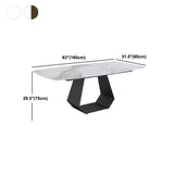 Minimalist 1/4/5/7 Pieces Rectangular Dining Table Set Sintered Stone Furniture for Home Clearhalo 'Dining Room Sets' 'Dining Tables & Seating' 'dining_room_set' 'furn' 'furn_dining_room_set' 'Furniture' 'furniture_dining_room_set' 'Kitchen & Dining Furniture' 'kitchen&dining_furn' 'kitchen' 1200x1200_8b4ad9c2-064b-4b67-b498-91e9e0831273