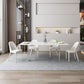 Modern White Dining Table Rectangle Sintered Stone Dining Table with Acrylic Base Clearhalo ' dining_table' 'Dining Tables & Seating' 'Dining Tables' 'furn' 'furn_dining_table' 'Furniture' 'furniture_dining_table' 'Kitchen & Dining Furniture' 'kitchen&dining_furn' 'kitchen' 'kitchen_dining_table' 1200x1200_8b4ae411-840a-402d-85b2-7aba5cf36300