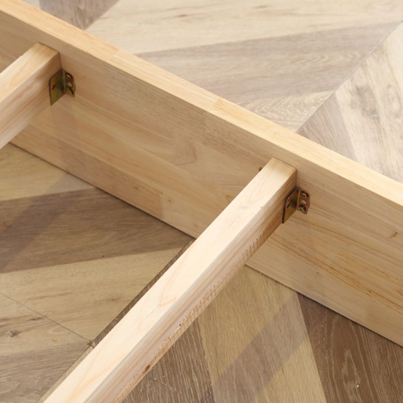 Piattaforma moderna di legno massimo della metà del secolo letto a colori solidi piattaforma