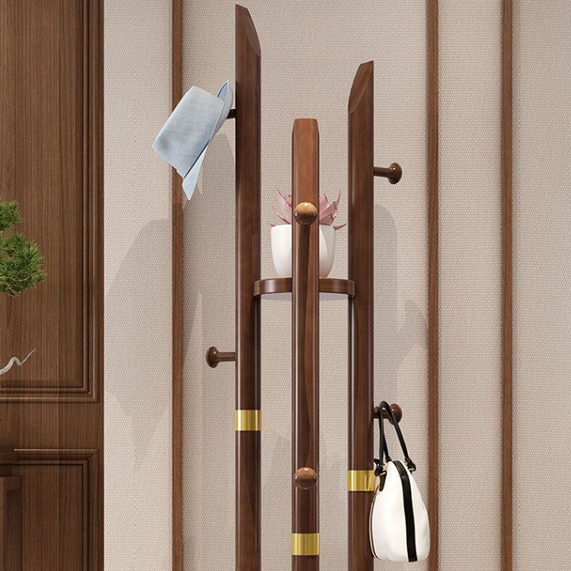 Massives Holz Eingangsschichtbügel traditioneller Stil einfacher Heimatbodenschatzregal