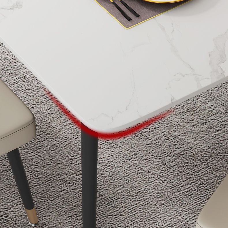 Sintered Stone Dining Table Traditional Luxury Table for Home Use Clearhalo ' dining_table' 'Dining Tables & Seating' 'Dining Tables' 'furn' 'furn_dining_table' 'Furniture' 'furniture_dining_table' 'Kitchen & Dining Furniture' 'kitchen&dining_furn' 'kitchen' 'kitchen_dining_table' 1200x1200_8b4f7deb-4ad7-425d-9354-82b941232060