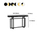 Console resistente alla macchia di rettangolo di marmo glam in nero/bianco