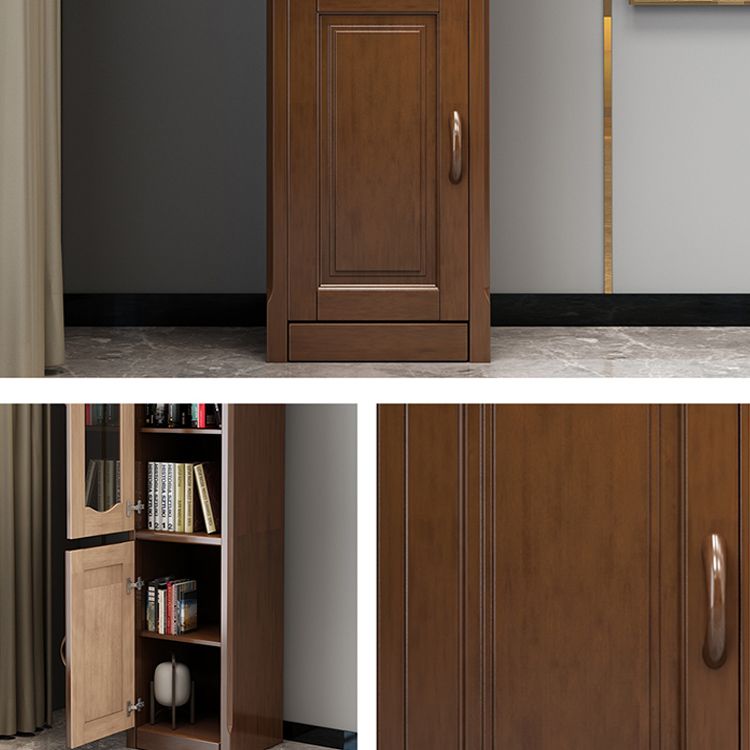 76.8 "高さ2-ドアアクセントキャビネット茶色の胸をパンした胸をパンした胸