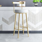 Glam Metal Bar and Counter Stool Low Back Stool with 4 Legs in Gold Clearhalo 'Bar Furniture' 'Bar Stools' 'bar_stools' 'furn' 'furn_bar_stools' 'Furniture' 'furniture_bar_stools' 'Kitchen & Dining Furniture' 1200x1200_8b52fa76-f24a-47ee-88e9-f79bf116b78e
