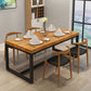 Industrial Sled Dining Table Set 1/2/5 Pieces Solid Wood Dinette Set for Shop Clearhalo 'Dining Room Sets' 'Dining Tables & Seating' 'dining_room_set' 'furn' 'furn_dining_room_set' 'Furniture' 'Kitchen & Dining Furniture' 1200x1200_8b5357b1-e6fc-4f8c-bbfc-2da07cbfeb20