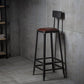 Industrial Leather Bar and Counter Stool Square Stool with 4 Legs Clearhalo 'Bar Furniture' 'Bar Stools' 'bar_stools' 'furn' 'furn_bar_stools' 'Furniture' 'Kitchen & Dining Furniture' 1200x1200_8b543779-639c-4522-8a47-8ff900948d5f