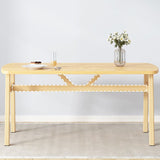 Glam Style Dining Wood Table Dining Rectangle Table for Home Use Clearhalo 'Dining Tables & Seating' 'Dining Tables' 'dining_table' 'furn' 'furn_dining_table' 'Furniture' 'Kitchen & Dining Furniture' 1200x1200_8b558253-02c3-4f1e-bacf-97e58603c04d