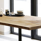 Industrial Solid Wood Table for Restaurant Rectangle Dining Table with Trestle Base Clearhalo 'Dining Tables & Seating' 'Dining Tables' 'dining_table' 'furn' 'furn_dining_table' 'Furniture' 'furniture_dining_table' 'Kitchen & Dining Furniture' 1200x1200_8b55eca0-e577-410a-854a-838078b0adfb