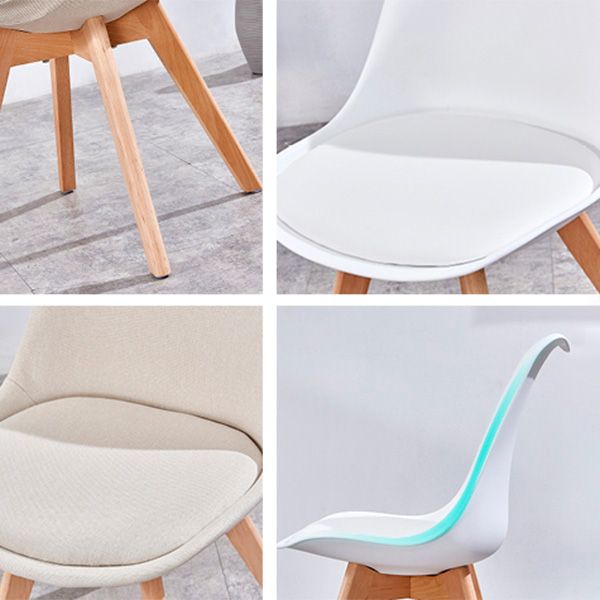 Contemporary Style Dining Room Chair Solid Back Armless Chair for Kitchen Clearhalo ' kitchen&dining_furn' 'Dining Chairs' 'Dining Tables & Seating' 'dining_chair' 'Furniture' 'furniture_dining_chair' 'Kitchen & Dining Furniture' 'kitchen' 1200x1200_8b561849-11f0-410a-908c-e53f5d097674