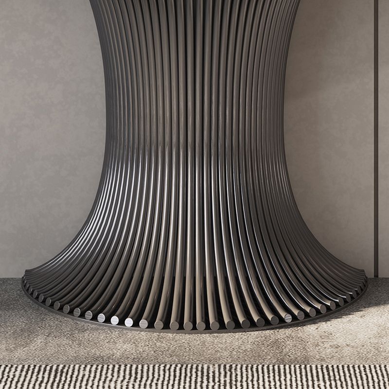Mesa de acento sin glamour con soporte de acero inoxidable para Hall