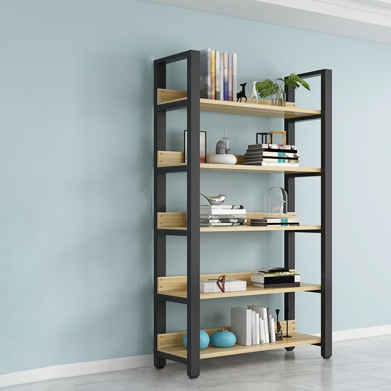 Modern Etagere Mental Bookcase Open Back Bookshelf for Balcony and Living Room Clearhalo 'Bookcases' 'furn' 'furn_bookcases' 'Furniture' 'Office Furniture' 1200x1200_8b57183b-816b-4e9c-96b6-c4dedcfeae2c