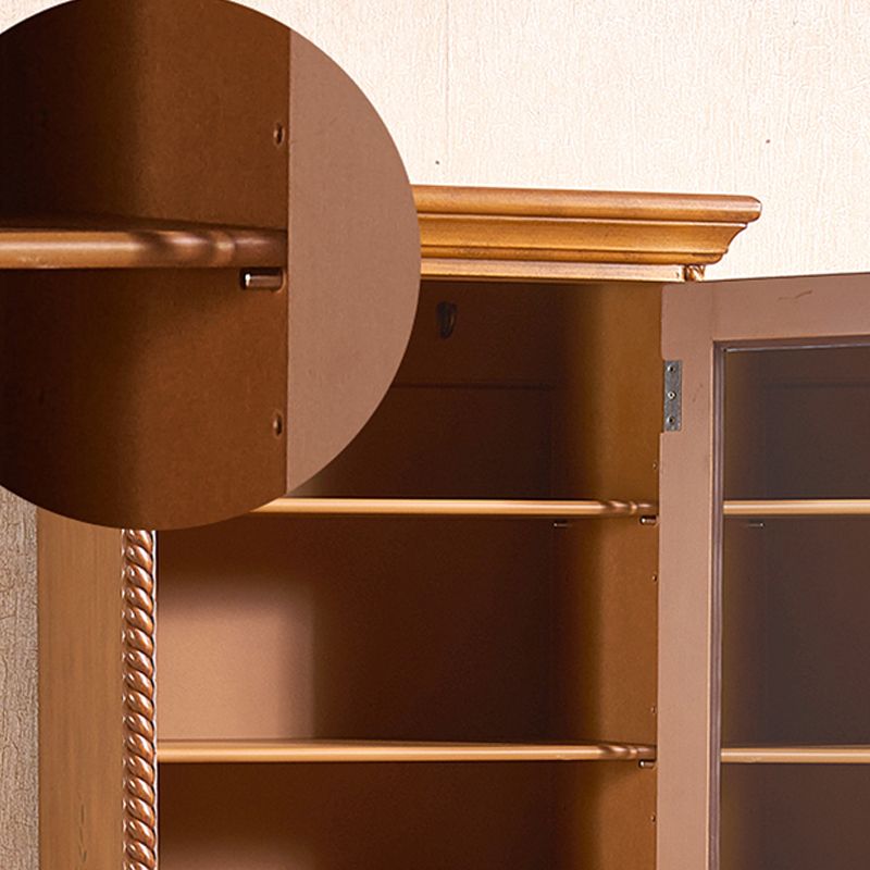 Coastal Cabinet with Hinged Door Wood Matte Finish Storage Cabinet Clearhalo 'Armoires & Wardrobes' 'armoires_wardrobes' 'Bedroom Furniture' 'furn' 'furn_armoires_wardrobes' 'Furniture' 1200x1200_8b57bd5e-8bec-4c18-a70d-f40fb638b292