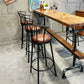 Industrial Style Rectangle Bar Table Solid Wood Milk Tea Shop Casual Bar Table Clearhalo 'Bar Furniture' 'Bar Tables' 'bar_tables' 'furn' 'furn_bar_tables' 'Furniture' 'furniture_bar_tables' 'Kitchen & Dining Furniture' 1200x1200_8b587074-64e9-424e-90b7-dfd24331b92a