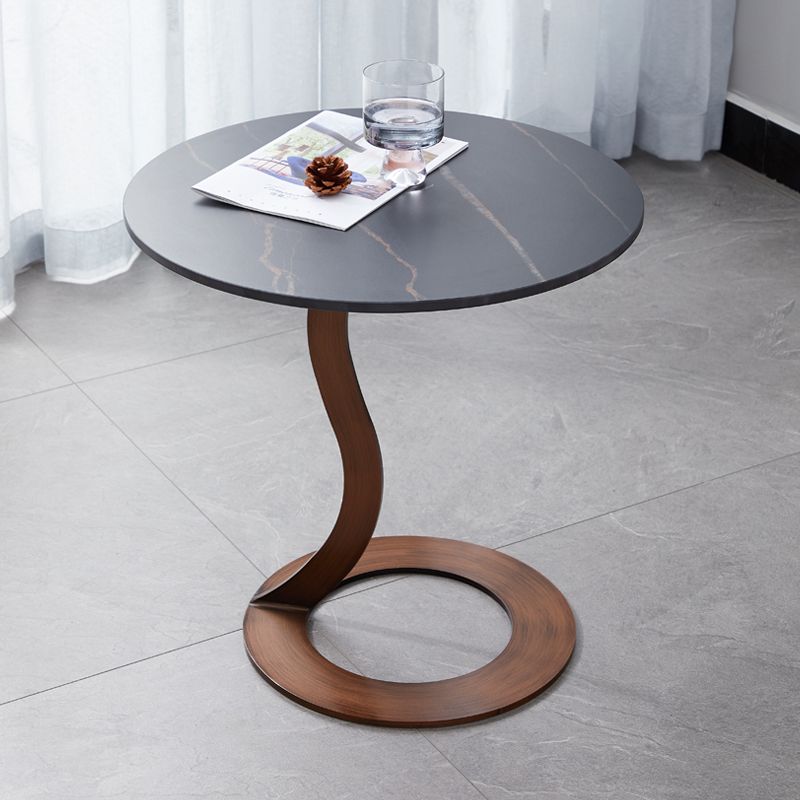 Metal Black Round Modern Block Side Table White Pedestal End Table Clearhalo 'Coffee & Accent Tables' 'End & Side Tables' 'end_side_table' 'end_side_tables' 'furn' 'furn_end_side_tables' 'Furniture' 'furniture_end_side_table' 'Living Room Furniture' 1200x1200_8b5b8eb1-7f59-448f-a728-84c94682a9d8