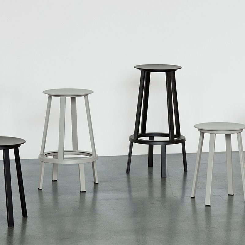 Contemporary Backless Barstool Round Seat Armless Bar Stools with 4 Metal Legs Clearhalo 'Bar Furniture' 'Bar Stools' 'bar_stools' 'furn' 'furn_bar_stools' 'Furniture' 'Kitchen & Dining Furniture' 1200x1200_8b5b9b26-566e-4499-839b-eb819e32e362