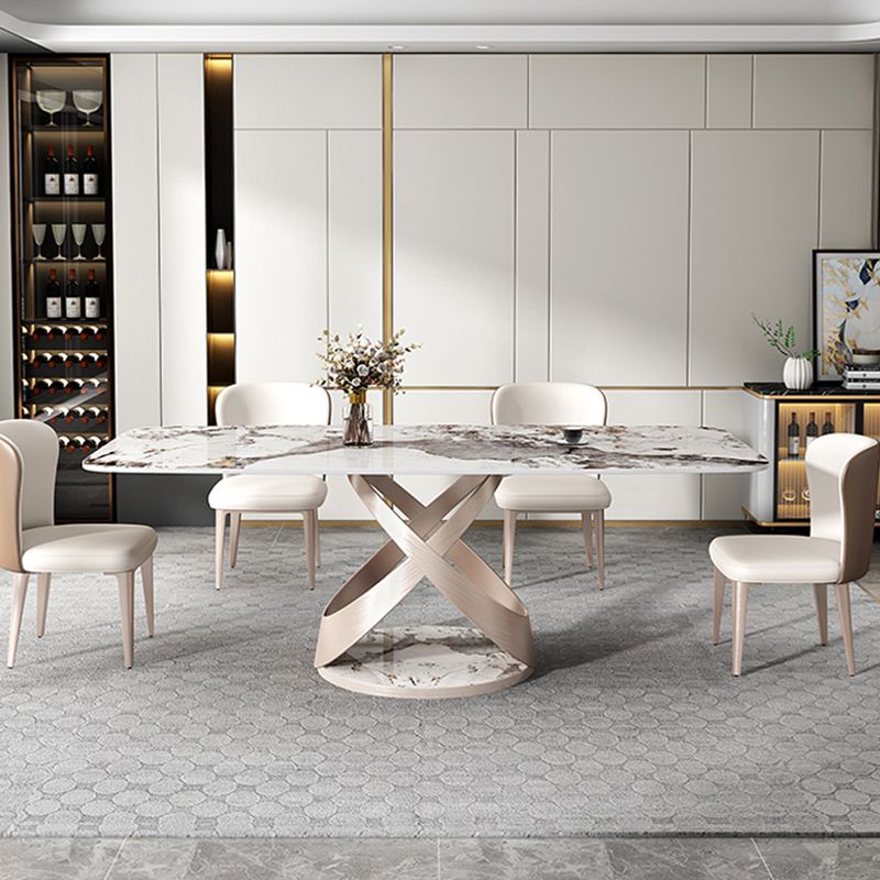 Traditional Luxury Rectangle Dining Table Stone Pedestal Dining Room Collection Clearhalo ' dining_table' 'Dining Tables & Seating' 'Dining Tables' 'furn' 'furn_dining_table' 'Furniture' 'furniture_dining_table' 'Kitchen & Dining Furniture' 'kitchen&dining_furn' 'kitchen' 'kitchen_dining_table' 1200x1200_8b610a59-852e-405e-841e-5e23717c8fb9