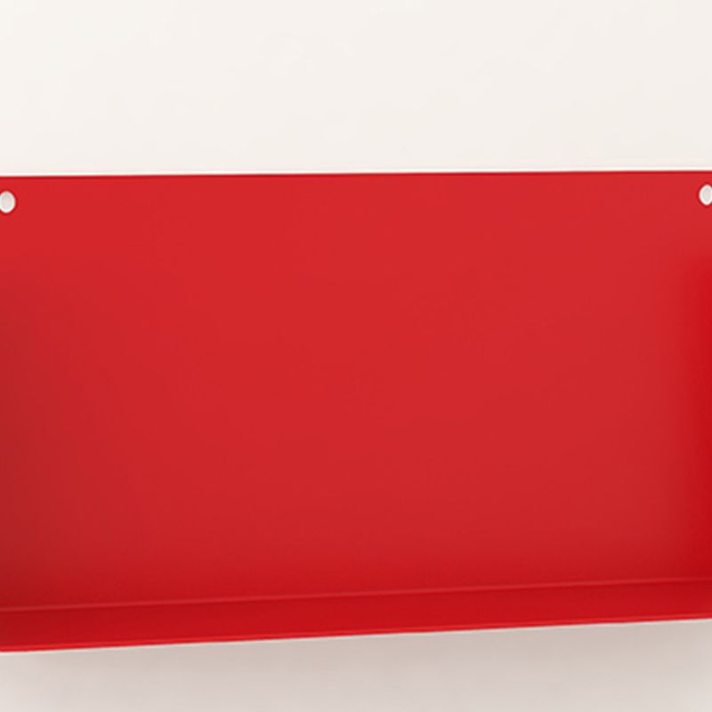 Metal Closed Back Bookshelf Contemporary Floating Bookcase with Shelves