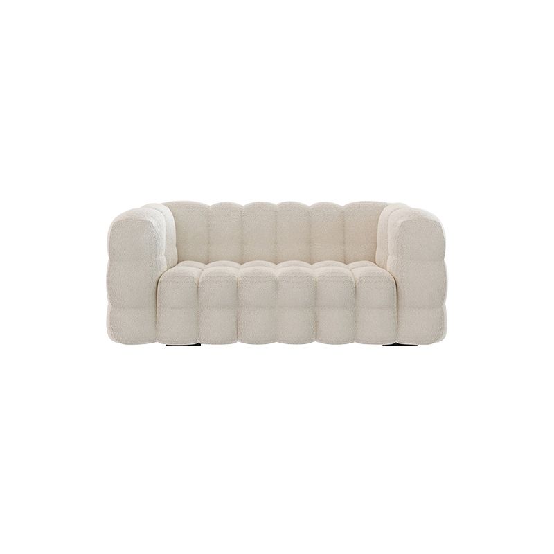Fabric Modernism Biscuit Sofá 29.92 "Sofá de brazo de esmoquin alto