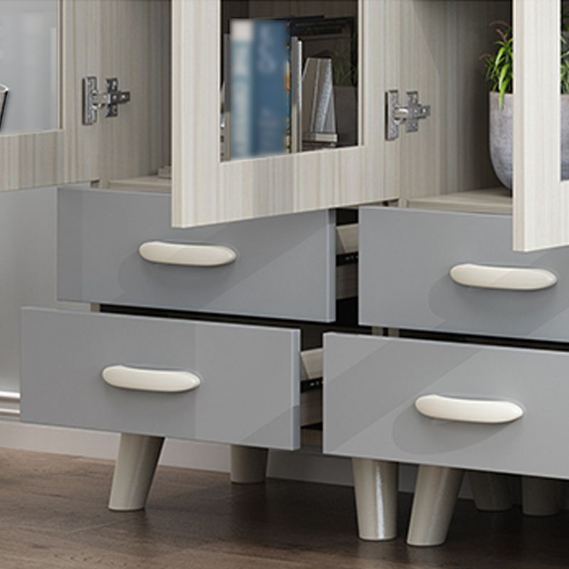 Contemporary Style Standard Bookcase Vertical Book Shelf with Drawer Storage Clearhalo 'Bookcases' 'furn' 'furn_bookcases' 'Furniture' 'furniture_bookcases' 'kitchen' 'kitchen_bookcases' 'Living Room Furniture' 'Office Furniture' 1200x1200_8b655776-318d-48e2-936e-06157bcafe54