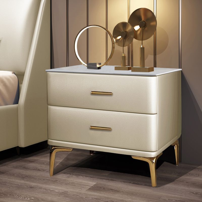 Modernidad de almacenamiento de cajones de madera maciza 2 Cajas de cajones de la cama de cajones