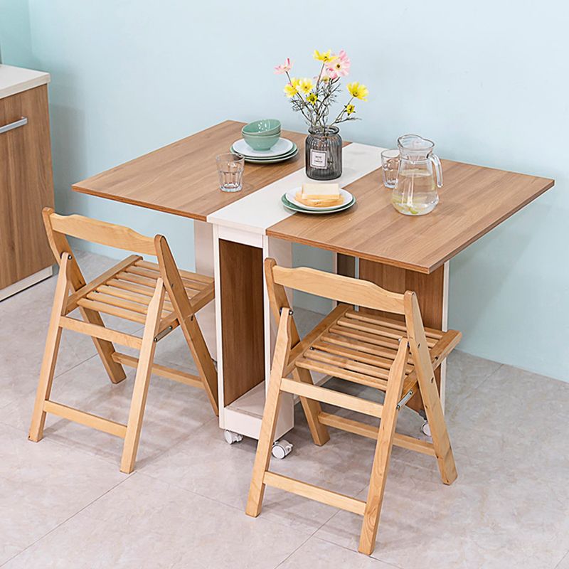 Modern 1/2/3/4/5/6/7 Pieces Foldable Dinette Set Engineered Wood Dining Table Set Clearhalo 'Dining Room Sets' 'Dining Tables & Seating' 'dining_room_set' 'Furniture' 'furniture_dining_room_set' 'Kitchen & Dining Furniture' 1200x1200_8b665c12-12a0-47f4-9624-3d14fcb9c509