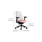 Removable Arms Desk Chair No Distressing Ergonomic Office Chair with Wheels