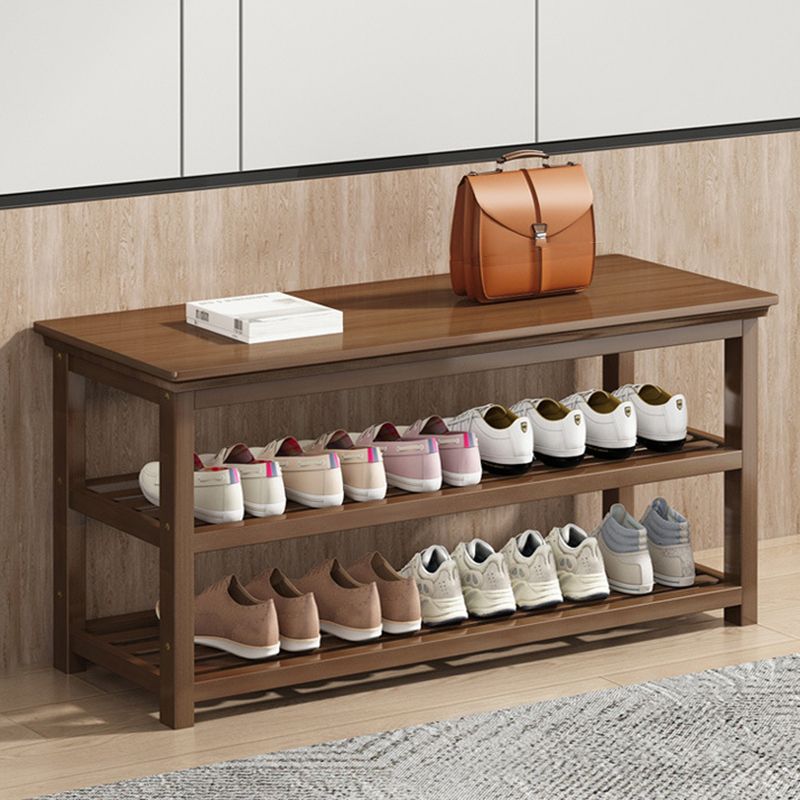 Mid-Century Modern Bench 11.42 Inch Wide Seating Bench with Shoes Storage Clearhalo 'Benches' 'Chairs & Seating' 'furn' 'furn_benches' 'Furniture' 'Living Room Furniture' 1200x1200_8b68f104-54aa-4cad-9128-e19cb107cc6d