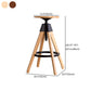 Adjustable Height Counter Stools Industrial Wood Bar Stools with Round Seat Clearhalo 'Bar Furniture' 'Bar Stools' 'bar_stools' 'furn' 'furn_bar_stools' 'furniture_bar_stools' 'Kitchen & Dining Furniture' 'kitchen&dining_furn' 'kitchen' 'kitchen_furn' Furniture' 1200x1200_8b6a1fff-49a3-4c40-858a-11d391140ffc