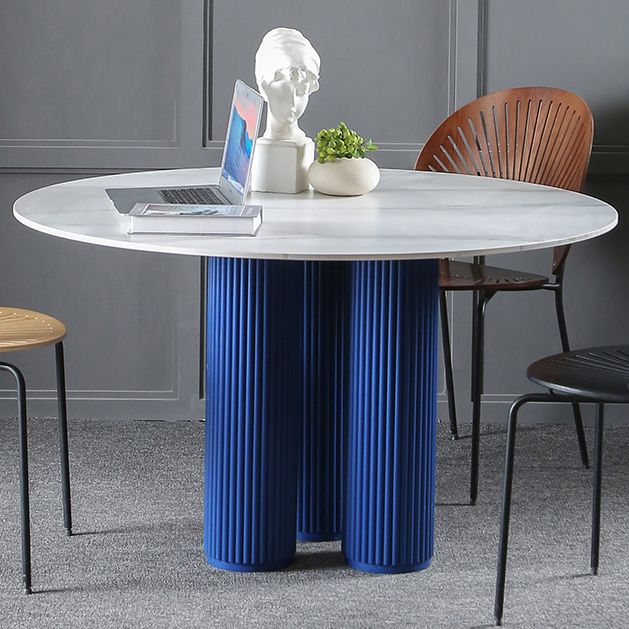 Round Dining Dinette Table Simplicity Style Tripod Base Home Furniture Clearhalo ' dining_table' 'Dining Tables & Seating' 'Dining Tables' 'furn' 'furn_dining_table' 'Furniture' 'furniture_dining_table' 'Kitchen & Dining Furniture' 'kitchen&dining_furn' 'kitchen' 'kitchen_dining_table' 1200x1200_8b6a9c7a-ea6c-4cf6-ba29-0bf43e796ed6