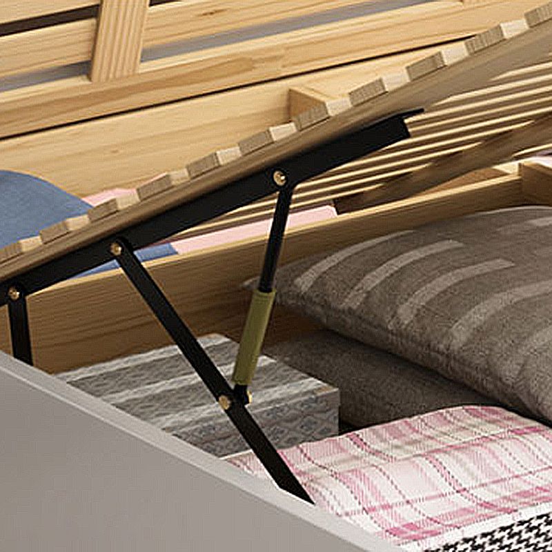 Mident secolo moderno piattaforma bianca piattaforma piattaforma in legno massiccio