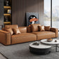 Genuine Leather Square Arm Living Room Standard Dark Brown Seating Clearhalo 'furn' 'furn_sofas' 'Furniture' 'furniture_sofas' 'kitchen' 'kitchen_sofas' 'Living Room Furniture' 'Sofa' 'sofas' 1200x1200_8b6c141c-55c9-47b4-83b3-ebcb318337e1