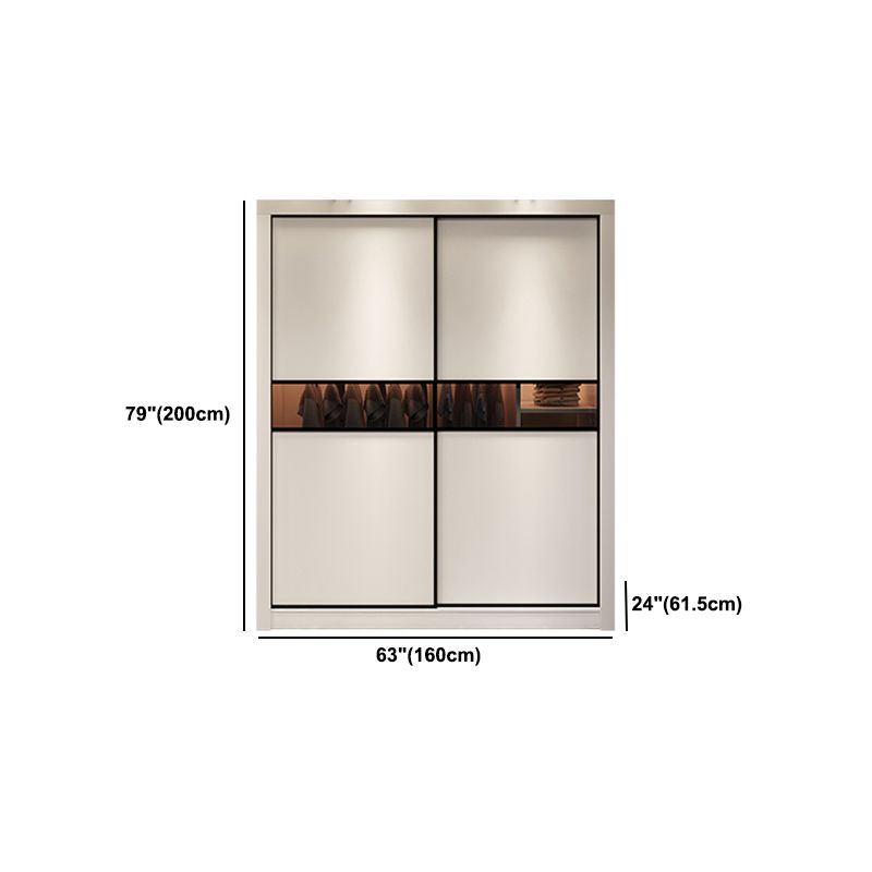 Eigentijdse garderobe armoire houten garderobe kast met planken