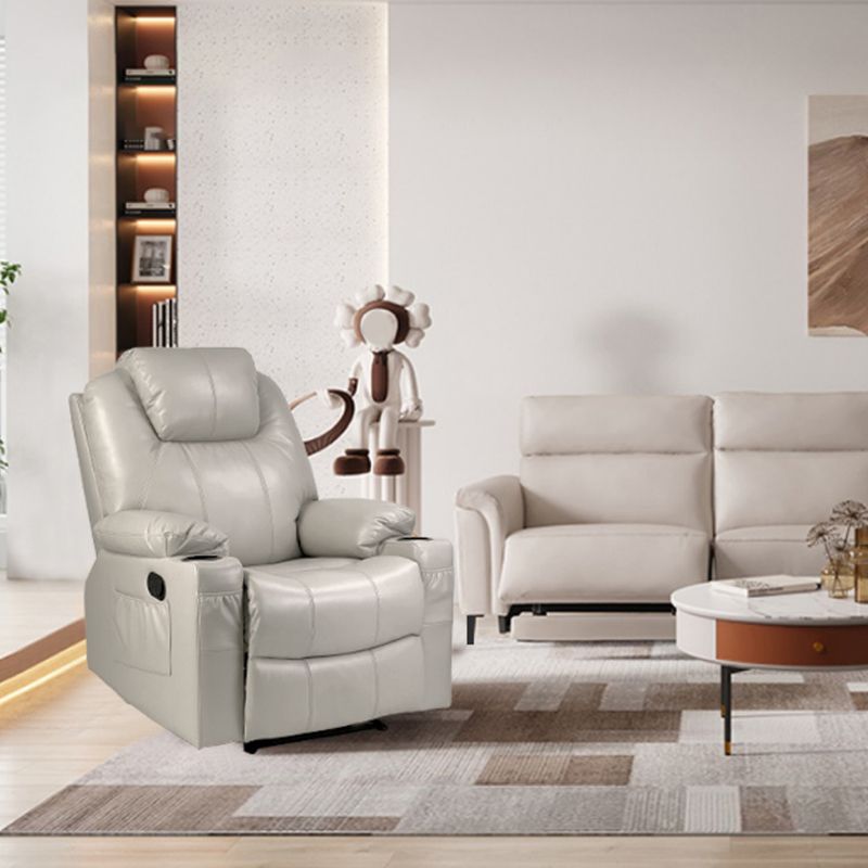 Metal Frame Home Theater Recliner Swivel Rocker Sedia con deposito