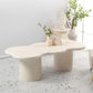 Scandinavian Free Form Coffee Table White Wooden Cocktail Table with 4 Legs Clearhalo 'Coffee & Accent Tables' 'Coffee Tables' 'coffee_tables' 'furn' 'furn_coffee_tables' 'Furniture' 'Living Room Furniture' 1200x1200_8b701a8f-56d6-4ea0-9211-aa170bad6ccd