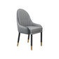 Faux Leather Dining Chairs Modern Parsons Arm Chair with Wood Legs