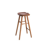 Industrial Armless Bar Stools Solid Wood Dining Stool with Footrest Clearhalo 'Bar Furniture' 'Bar Stools' 'bar_stools' 'furn' 'furn_bar_stools' 'Furniture' 'Kitchen & Dining Furniture' 1200x1200_8b70b10e-b483-46d9-a111-d921a248f5e2