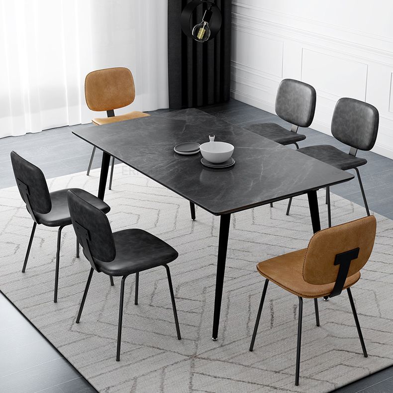 Industrial Metal Dining Room Chairs Open Back Dining Side Armless Dining Chairs Clearhalo ' kitchen&dining_furn' 'Dining Chairs' 'Dining Tables & Seating' 'dining_chair' 'furn' 'furn_dining_chair' 'Furniture' 'furniture_dining_chair' 'Kitchen & Dining Furniture' 'kitchen' 1200x1200_8b769b86-36ee-4c5b-b935-d70e1d7c2737