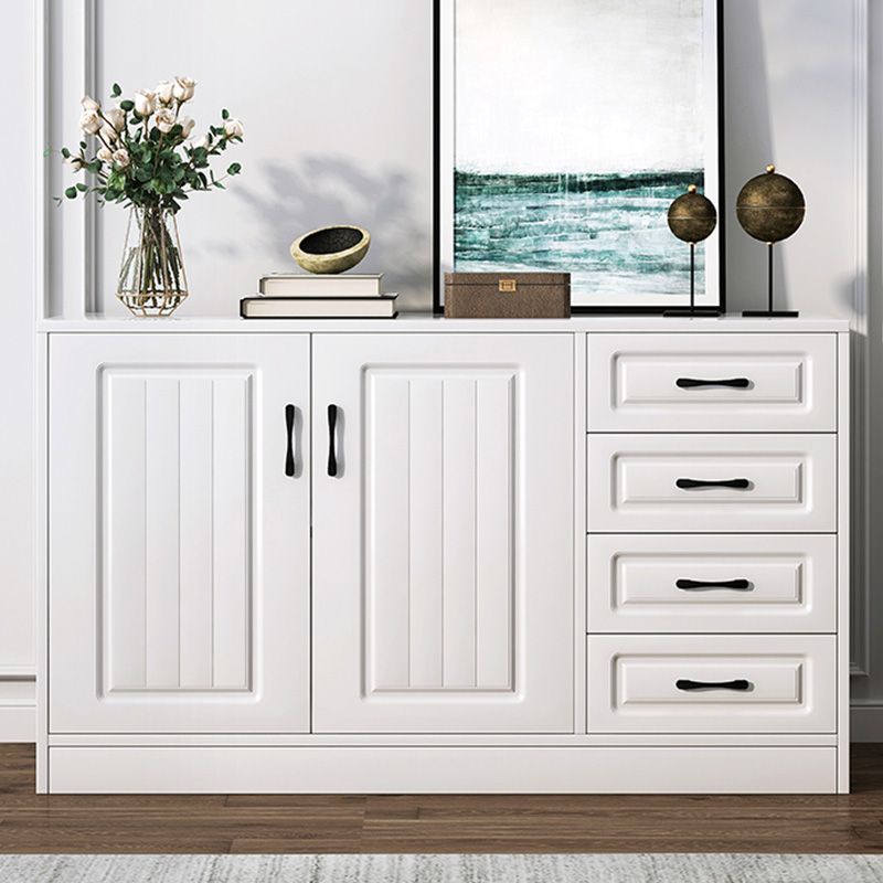 White Storage Chest Modern Style Wooden Storage Chest Dresser with Drawers and Doors Clearhalo 'Bedroom Furniture' 'Dressers & Chests' 'dressers_chests' 'furn' 'furn_dressers_chests' 'Furniture' 1200x1200_8b76c759-2683-42b1-b68b-baae490a68cc