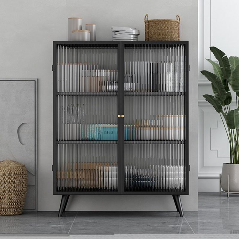 Bouchon de cuisine avec armoires Matte Finish Metal Modern Dining Server