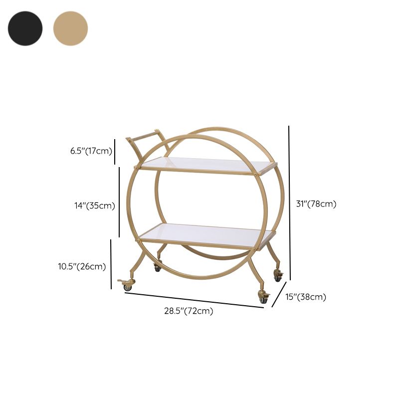 30.71" High Contemporary Style Prep Table Rolling Metal Prep Table for Kitchen