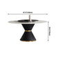 Glam Sintered Stone Top Kitchen Dining Table Round Shape Dining Table with Pedestal Base Clearhalo ' dining_table' 'Dining Tables & Seating' 'Dining Tables' 'furn' 'furn_dining_table' 'Furniture' 'furniture_dining_table' 'Kitchen & Dining Furniture' 'kitchen&dining_furn' 'kitchen' 'kitchen_dining_table' 1200x1200_8b7c97e4-65c2-462f-9a08-8e5fe8bfb54a