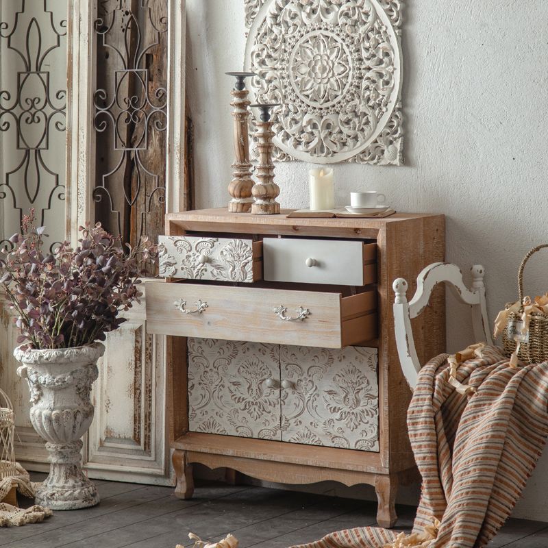 Industrial Espresso Accent Cabinet with Drawer Chest with Doors Clearhalo 'Cabinets & Chests' 'cabinets_chests' 'furn' 'furn_cabinets_chests' 'Furniture' 'Living Room Furniture' 1200x1200_8b7e466b-1fd7-4bd3-99d8-269f5192faf7