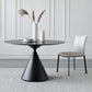 Modern Stone Round Table Matte Finish Pedestal Dining Table for Kitchen Clearhalo ' dining_table' 'Dining Tables & Seating' 'Dining Tables' 'furn' 'furn_dining_table' 'Furniture' 'furniture_dining_table' 'Kitchen & Dining Furniture' 'kitchen&dining_furn' 'kitchen' 'kitchen_dining_table' 1200x1200_8b7fde78-a278-49d0-b1d2-103657e3d31a