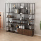 Glam Metal Bookshelf Etagere Shelf Bookcase for Study Room 78.7" H X 11.8" W